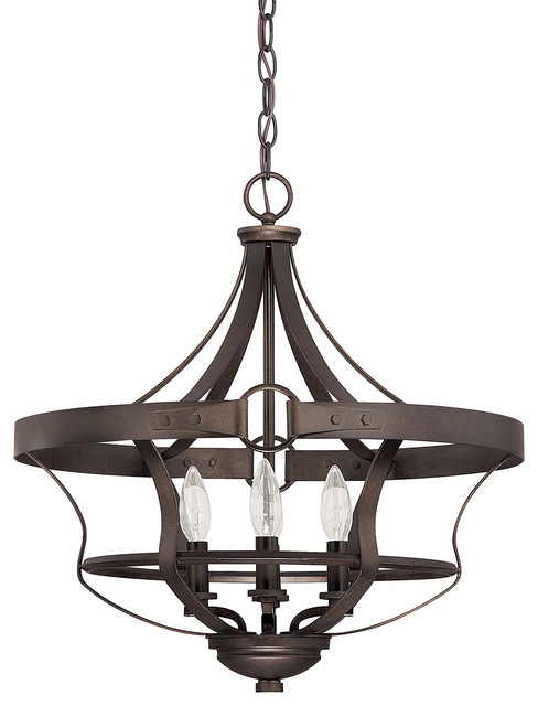 Capital Lighting 4208tb Chastain 4 Light Foyer Capital Lighting 4208tb Chastain 4 Light Foyer Traditional Pendant By Fixture Co