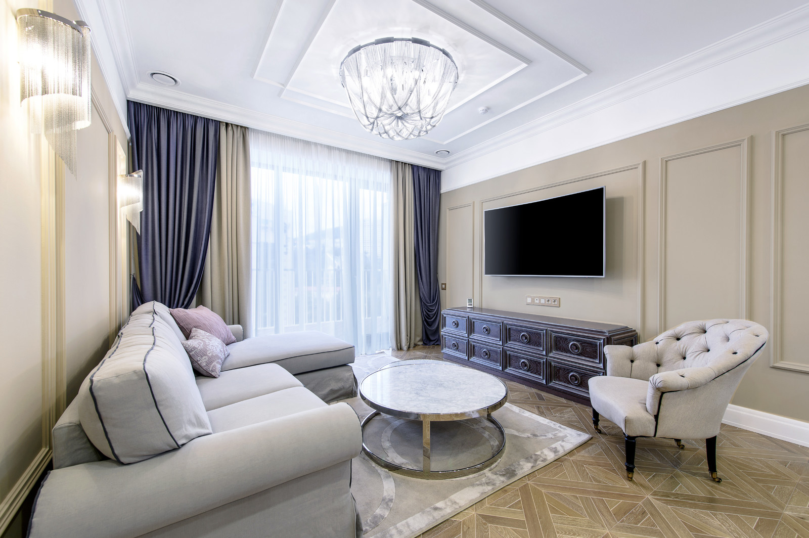 Актер лилово-бежевый