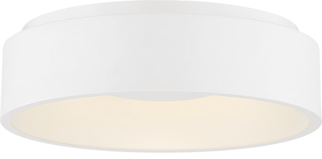 Nuvo Orbit 1 Light Led White Flush Mount Modern Orbit 1 Light Led White Flush Mount