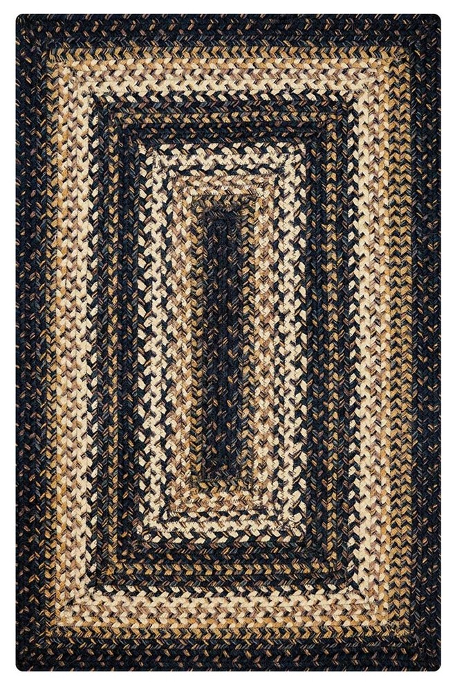 Homespice Decor 10" Square Kilimanjaro Jute Braided Rug Contemporary