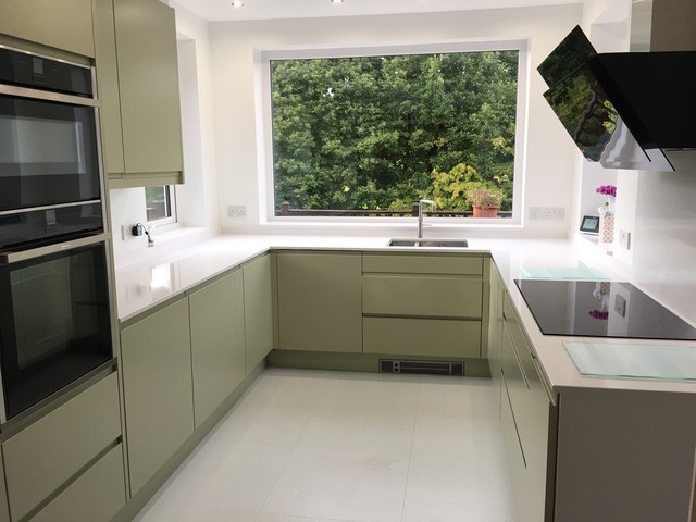 An Innova Luca Sage Kitchen - Real Customer Kitchens modern-kitchen