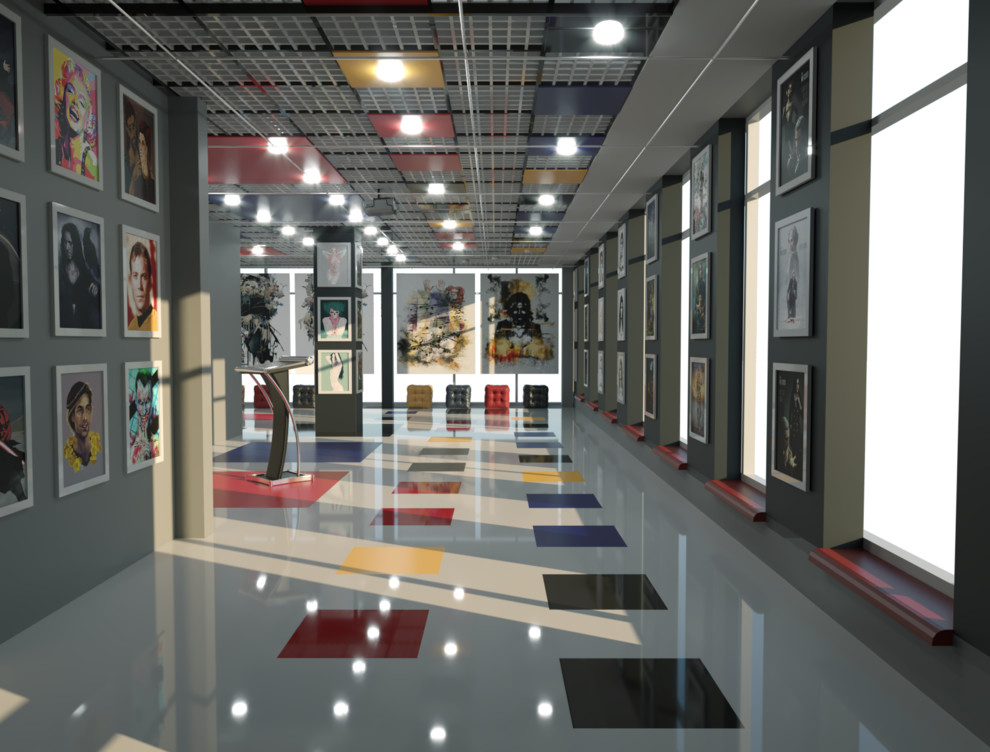 Выставочный зал в "Доме Моды"/Showroom in the "Fashion House"