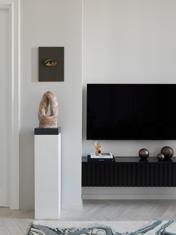 Лаконичная квартира в ЖК "Пресня Сити"