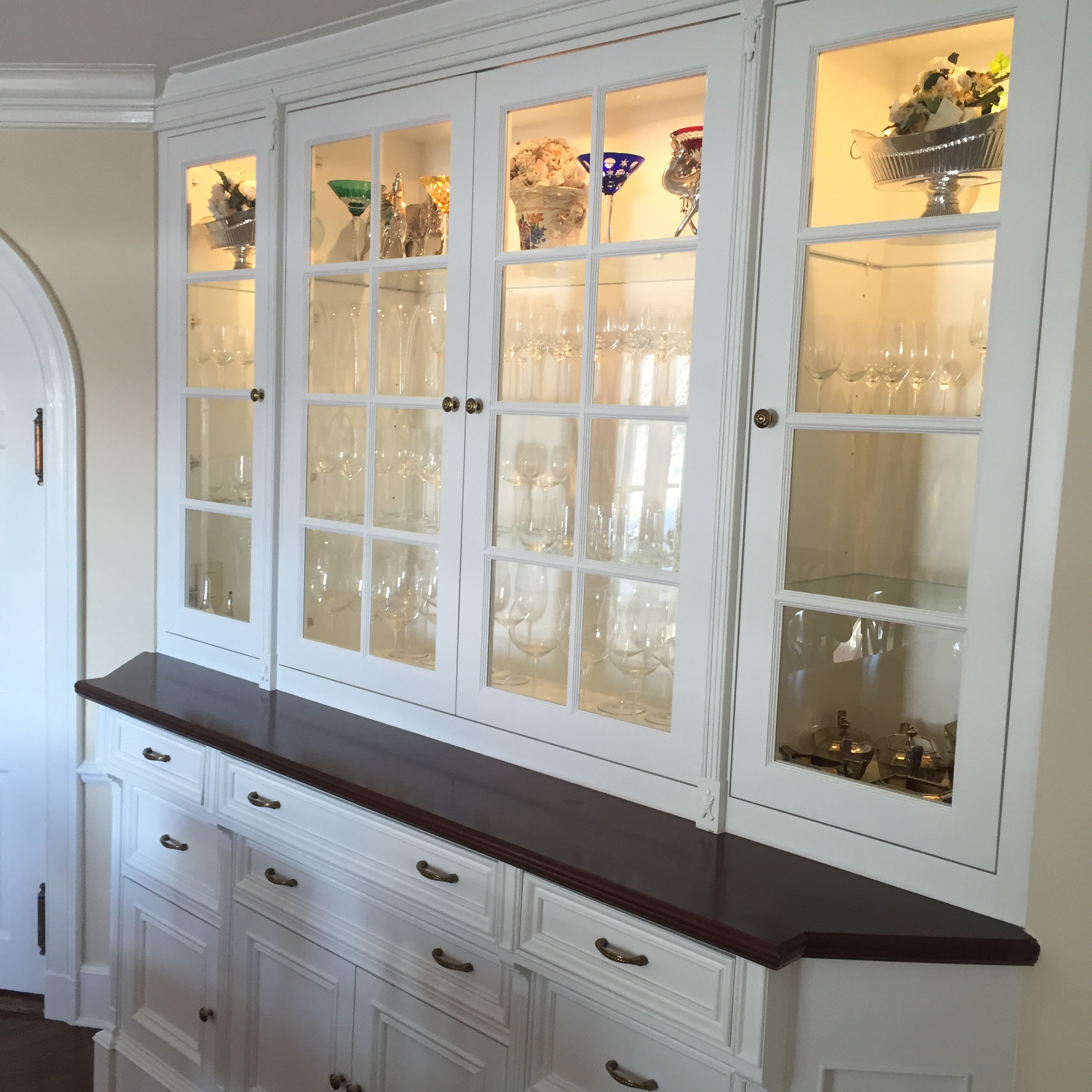 Mrs.Muhr dinning room custom cabinet