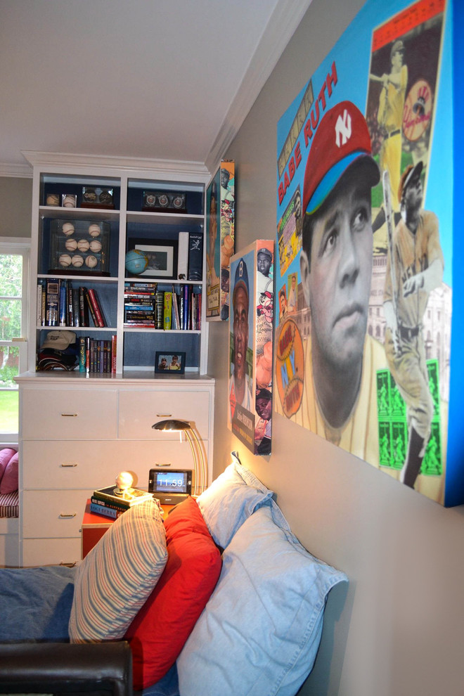 Inspiration for a contemporary kids' room in Los Angeles.