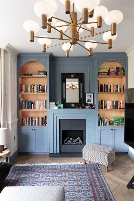 Hampstead Living Room Case Study nyklassisk-dagligstue