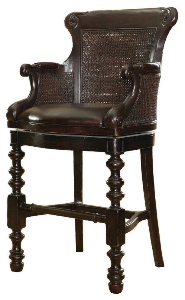 Tommy Bahama Kingstown Dunkirk Swivel Bar Stool Traditional Bar