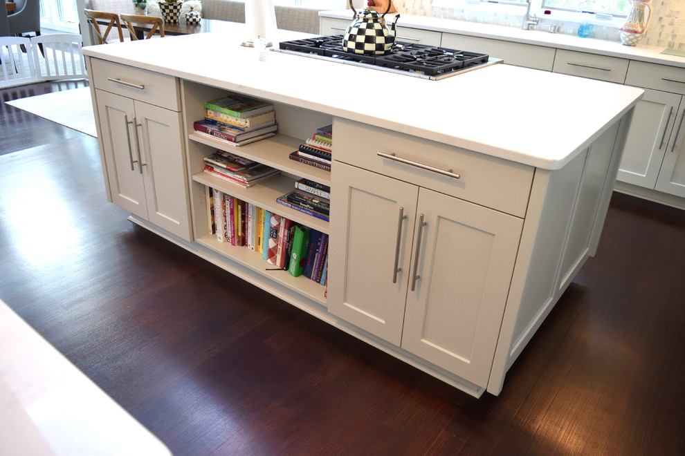 Example of a transitional home design design in New York