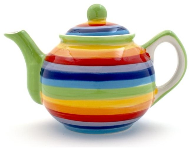 Small Rainbow Hoops Teapot