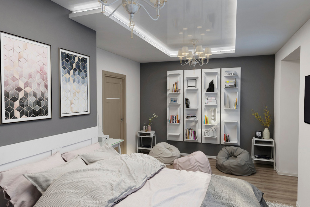 Серая - Белая спальня