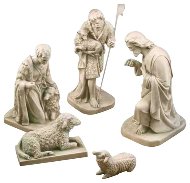 Shepherd Nativity Scene, Seasonal Christmas - Traditional - Outdoor ...