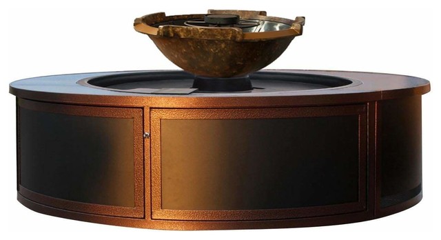 H2onfire Fire And Water Insert W Enclosure Burnt Sienna Bowl