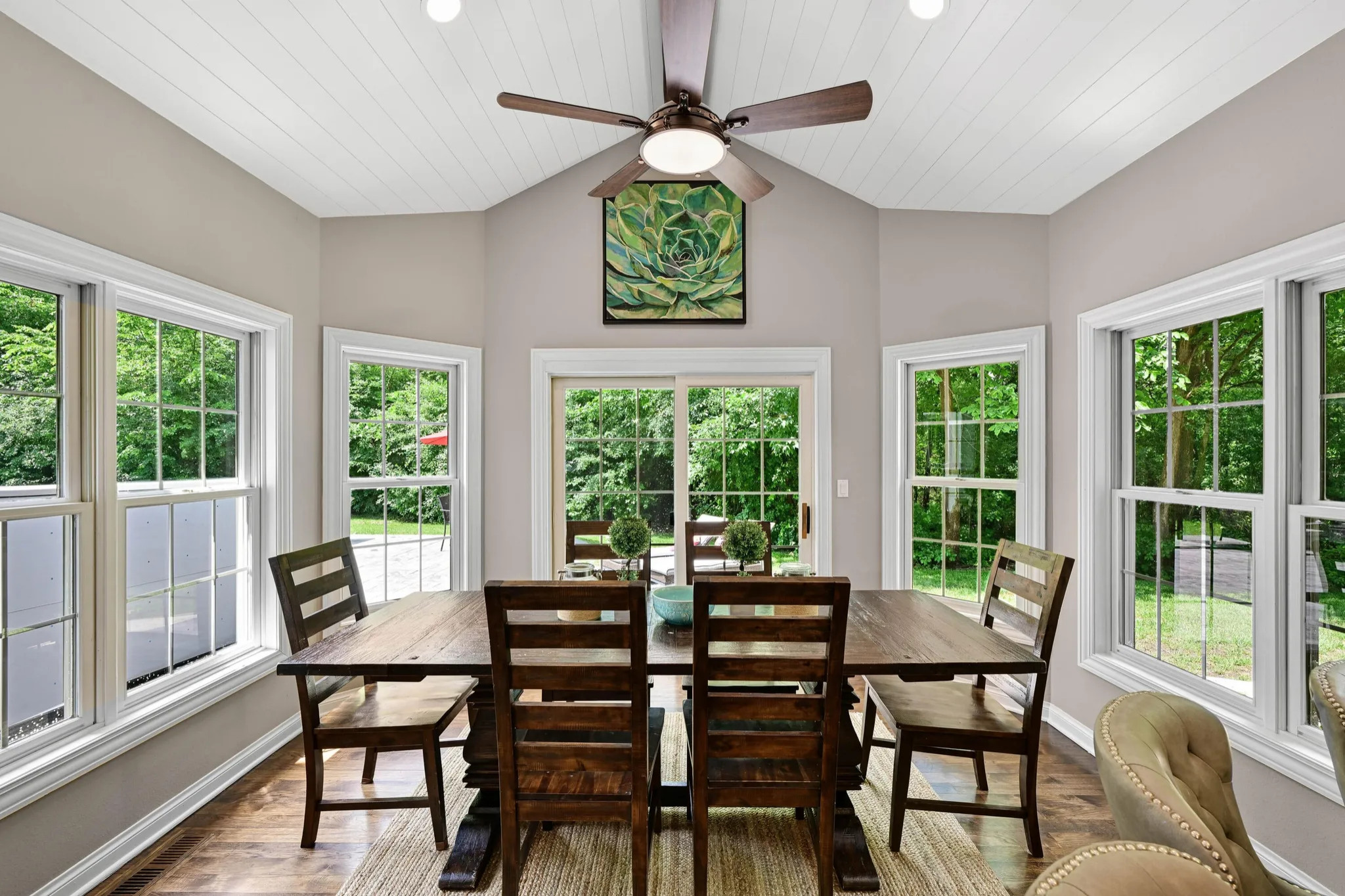 Example of a sunroom design in Other