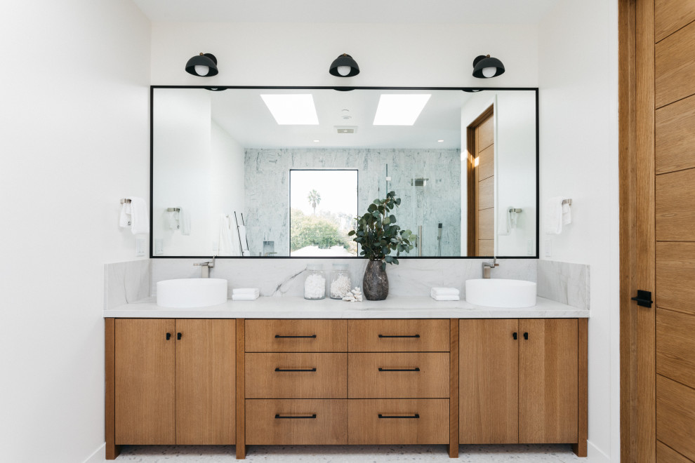 Wilson Ave Modern Bathroom Los Angeles by Baran Studio