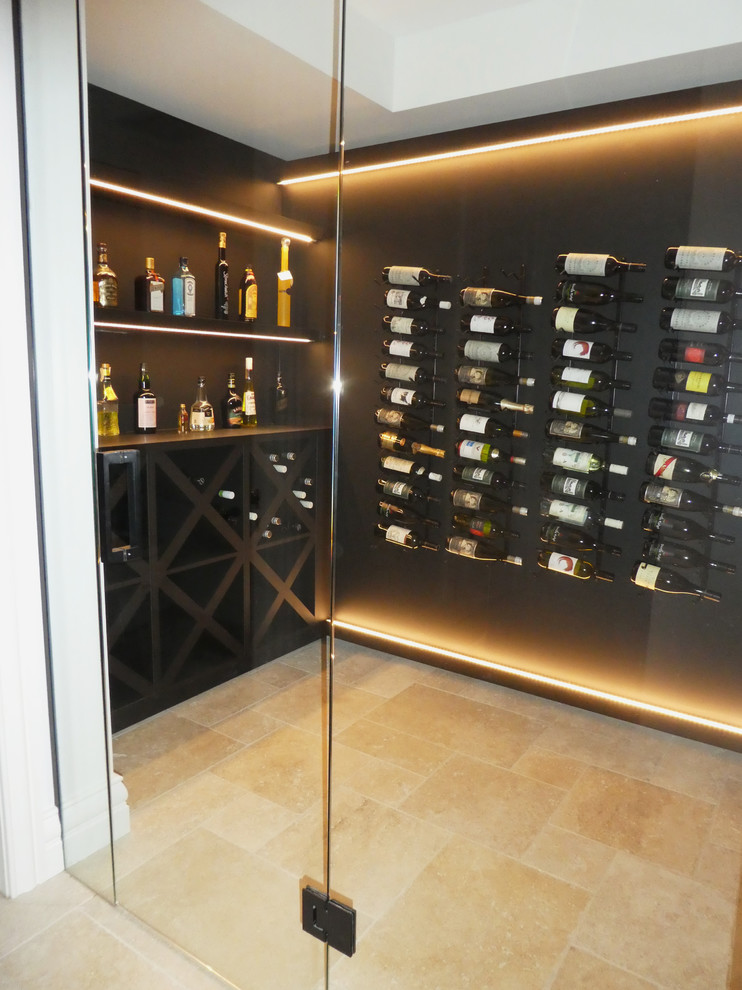 Photo of a mid-sized transitional wine cellar in Melbourne.