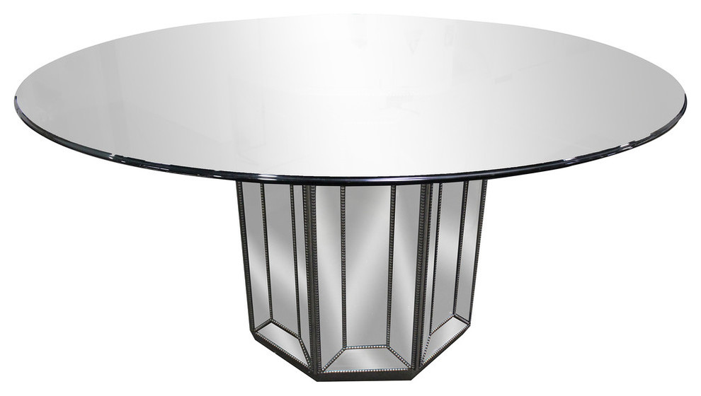 Marston 60 Round Glass Dining Table Contemporary Tables By Furniture Import Export Inc Houzz - Modern Swirl Clear Or Smoke Glass Coffee Table Marston 60 Round Glass Dining Table Contemporary Tables By Furniture Import Export Inc Houzz - Modern Swirl Clear Or Smoke Glass Coffee Table