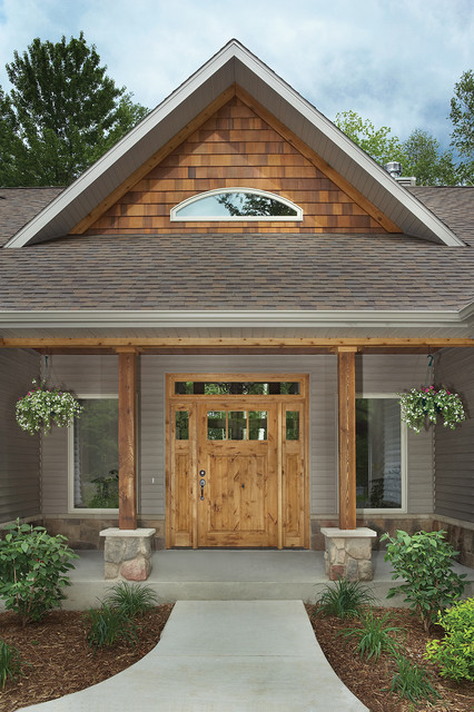 New Bungalow - front entry - Traditional - Exterior - by Kolbe Windows ...