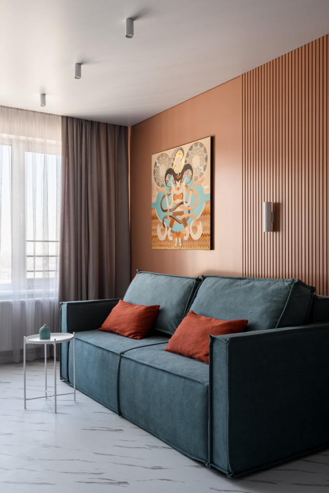 Кораллово-бирюзовый