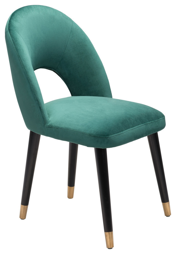 Miami Dining Chair (Set of 2) Green Midcentury Dining Chairs by