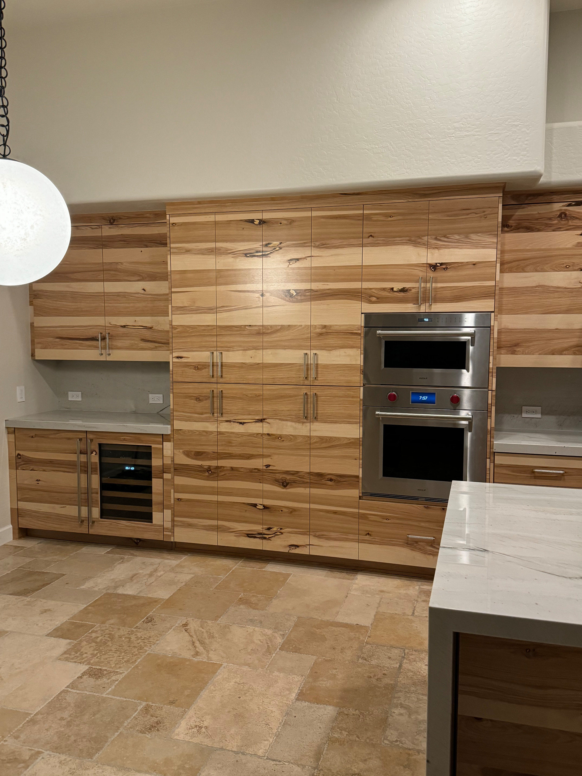 Rustic Hickory Custom Kitchen Cabinetry