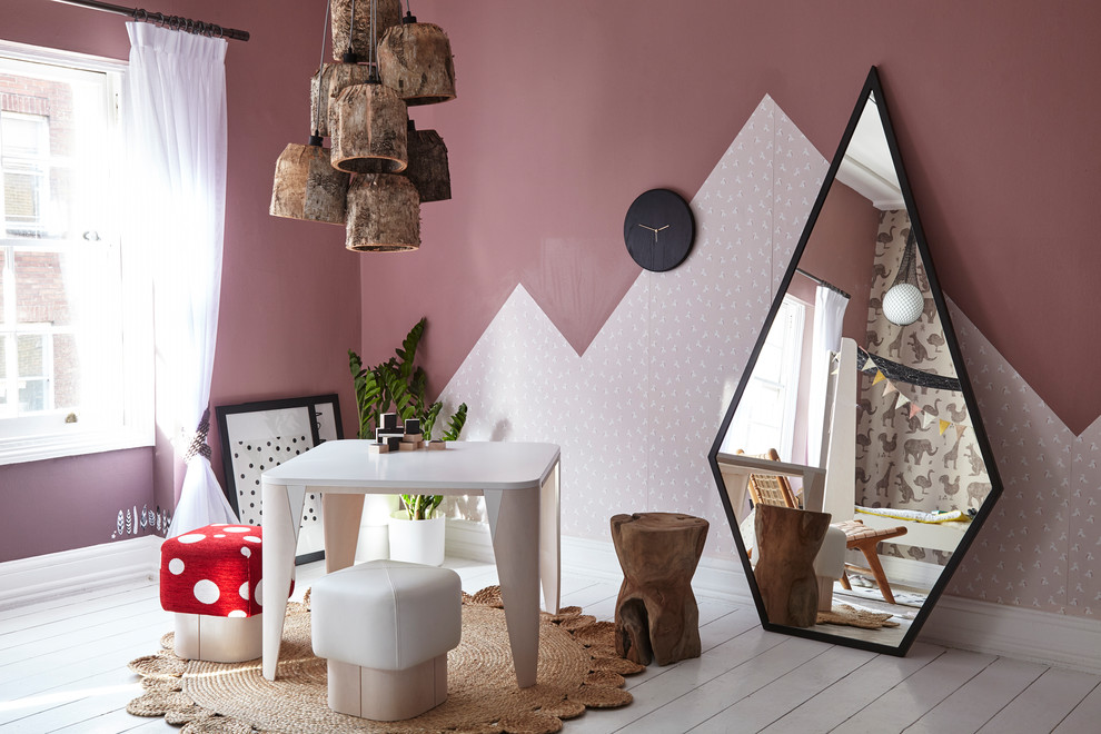 Inspiration for a transitional kids' room in London.