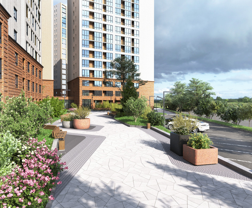 Благоустройство ЖК "НОРМАНДИЯ НЕМАН", СК "СТРИЖИ", Новосибирск