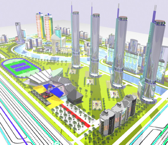 Конкурсный проект жилого квартала в районе Академический в г. Екатеринбург