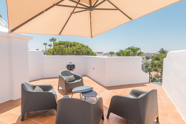 Terrace. Matchroom Golf Mijas - Costa del Sol - Malaga - Spain mediterranean-deck