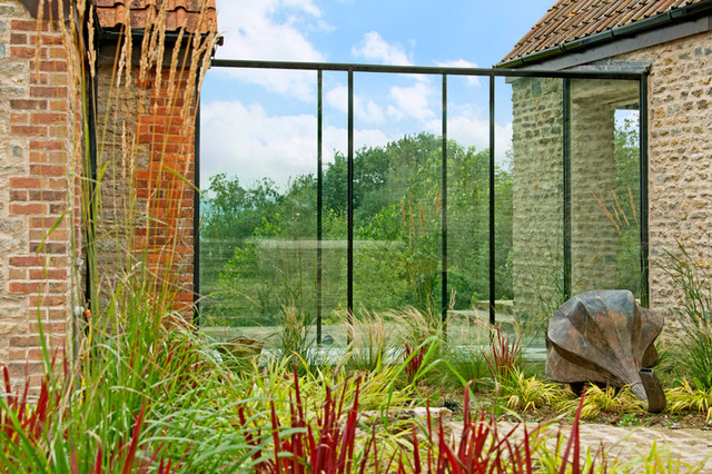 Barn Conversion, Somerset lantlig-fasad