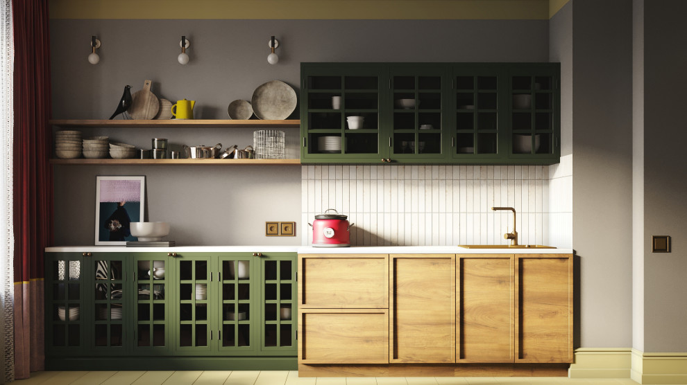 Яркая квартира "с характером" в ЖК Shome в стиле фьюжн