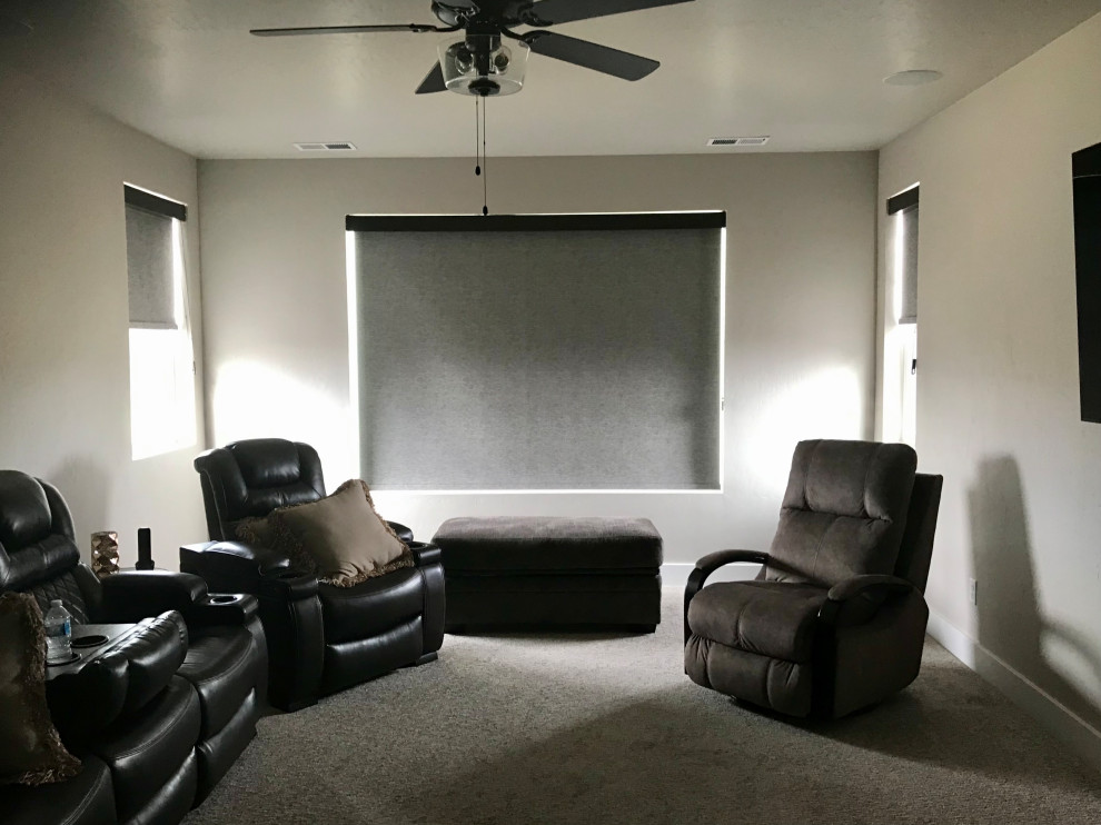 Traditional home theatre in Denver.