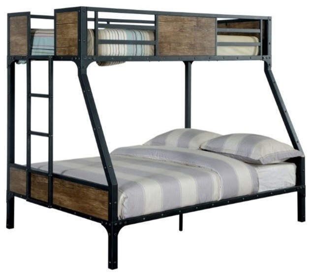 Bowery Hill Twin Over Full Bunk Bed Black Beds Bowery Hill Twin Over Full Bunk Bed Black