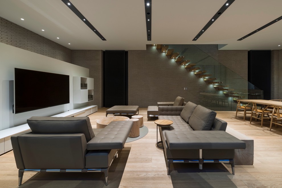 Design ideas for a modern living room in Tokyo.