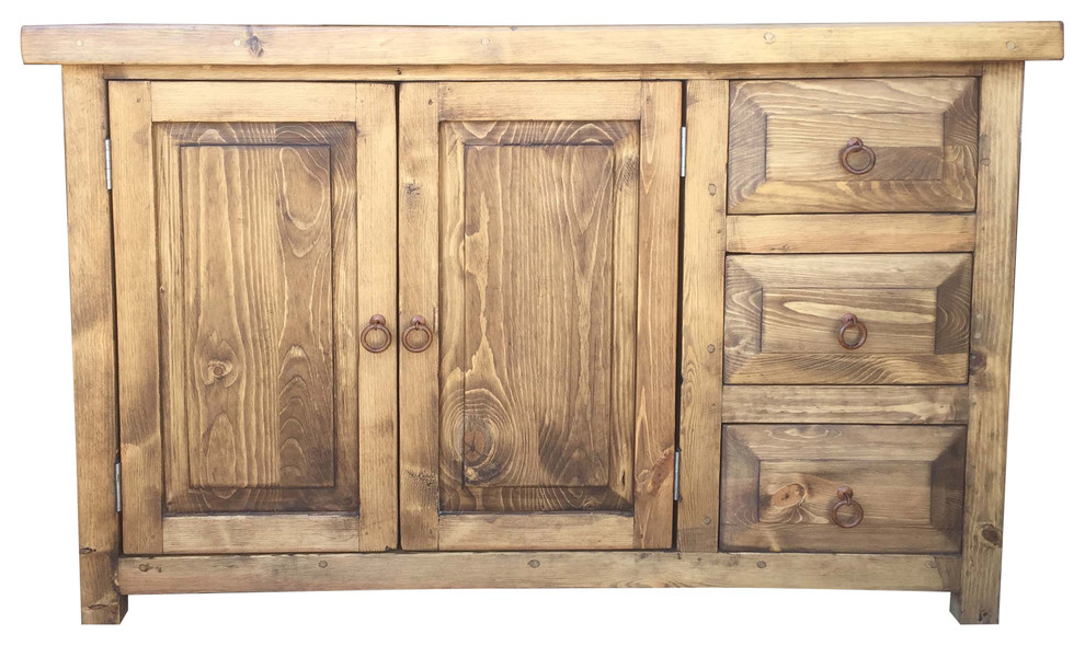 San Gabriel 48" Rustic Vanity Rustic Bathroom Vanities And Sink