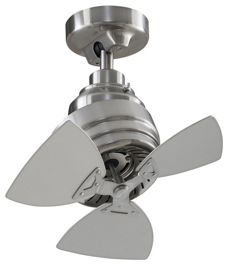 Rotation 19 Orbital Ceiling Fan Brushed Nickel Silver Blade