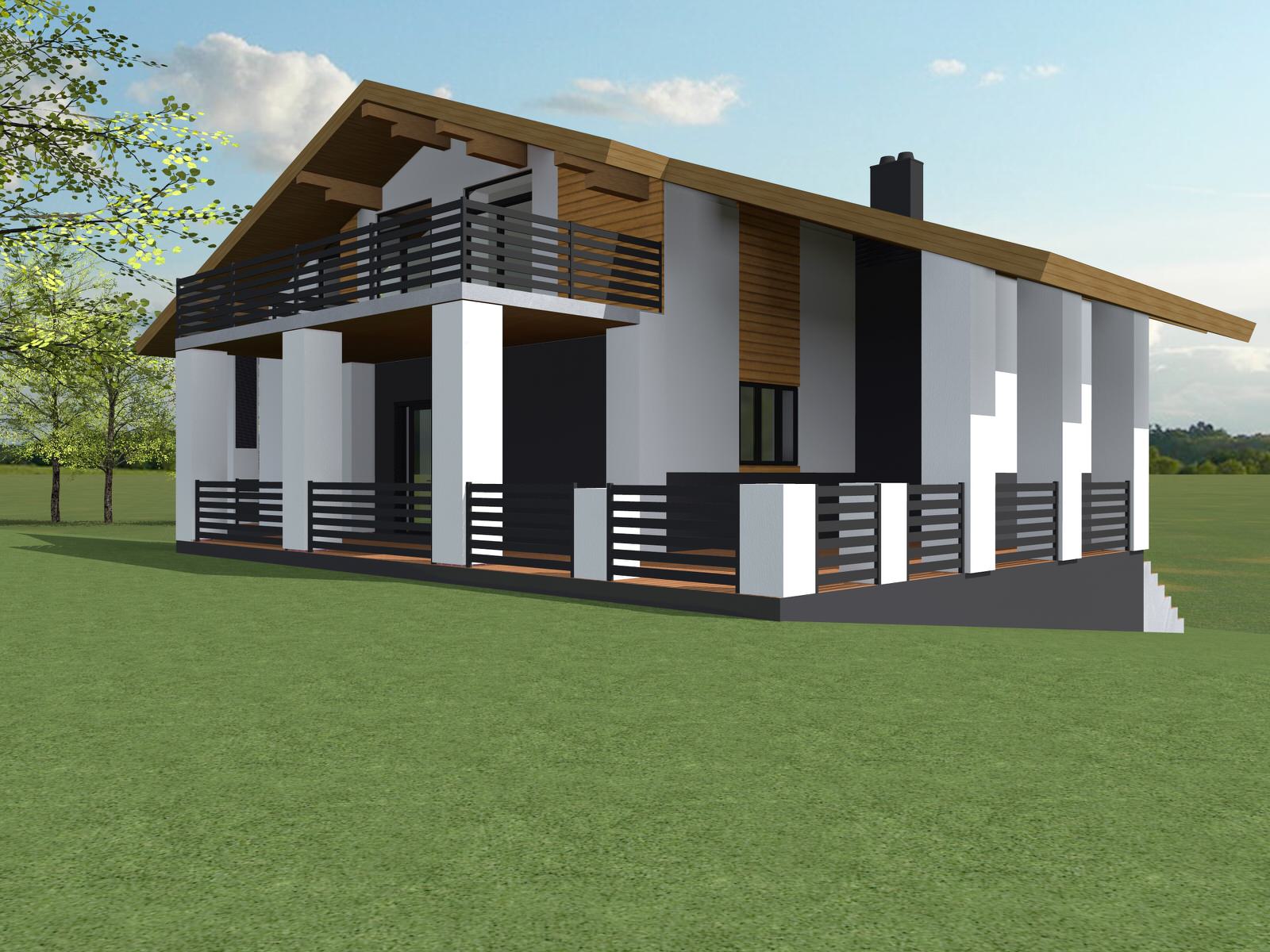 Проект отделки фасада дома