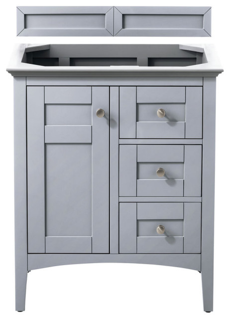 Palisades 30" Single Vanity, Silver Gray - Transitional - Bathroom ...
