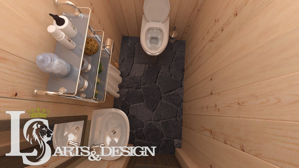 Баня из кедра с имитацией норвежской рубки