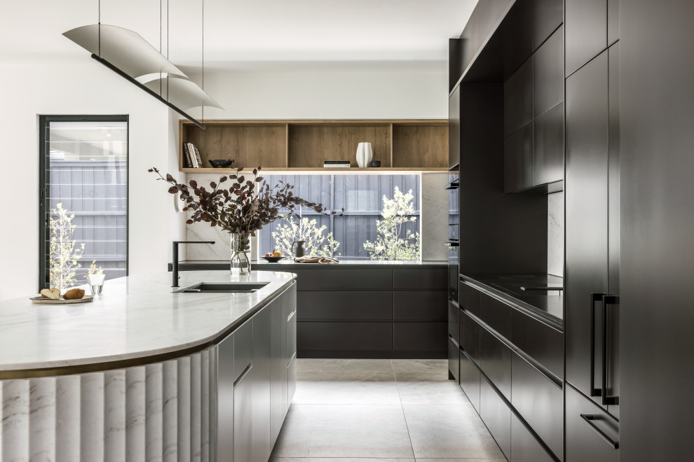 Große Moderne Küche in Sydney