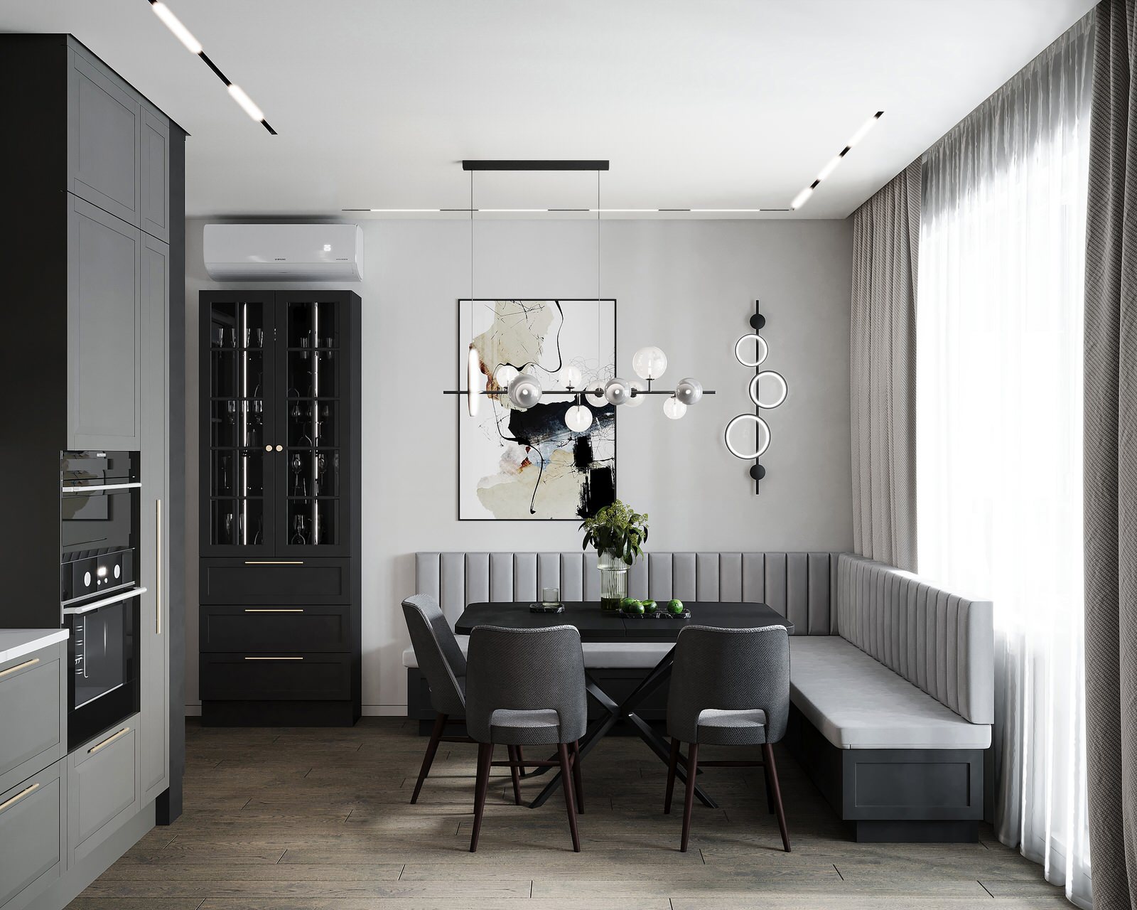 Дизайн интерьера квартиры с открытой террасой в жилом комплексе "Тармо"