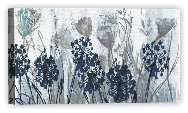 Indigo Field By Susan Jill Wrapped Canvas Art Painting Print Farmhouse Prints And Posters By Fine Art Canvas