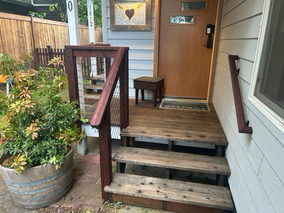 front porch entry railing