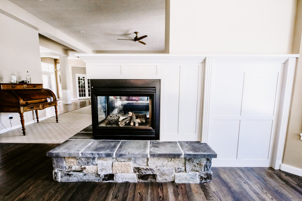 Inspiration for a transitional home design remodel in Seattle