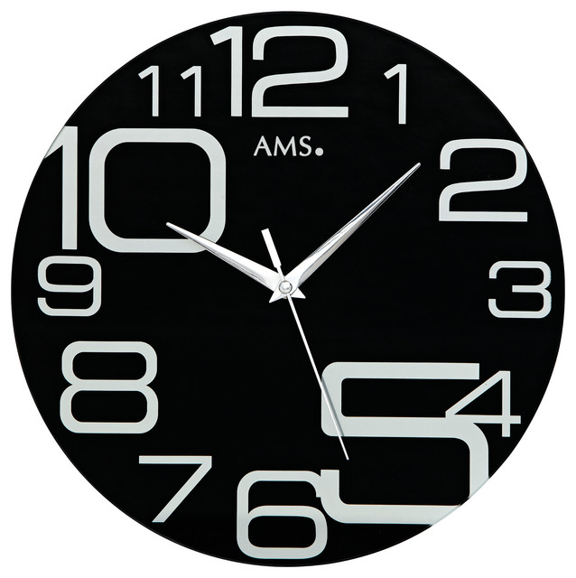 Sachi Quartz Wall Clock, Black