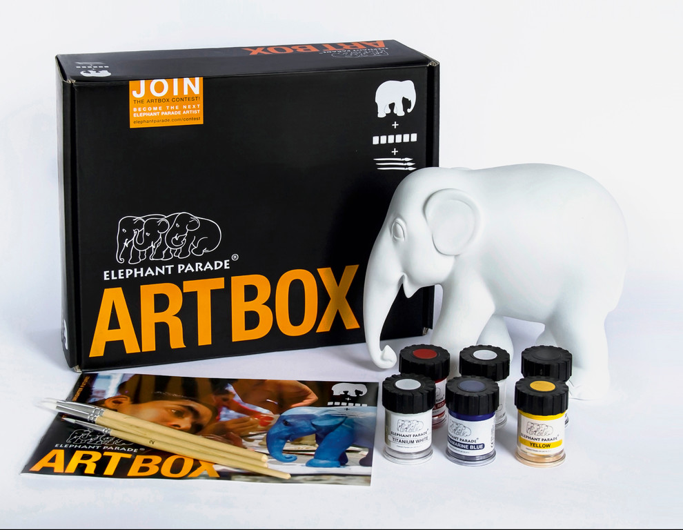 Коробка для творчества "Слон и краски"