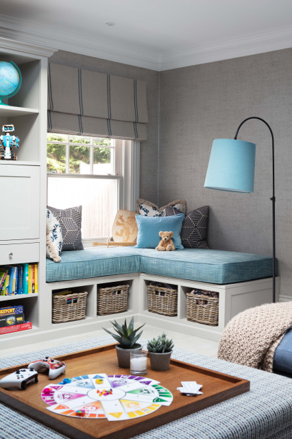 PLAYROOM READING NOOK nyklassisk-barnrum