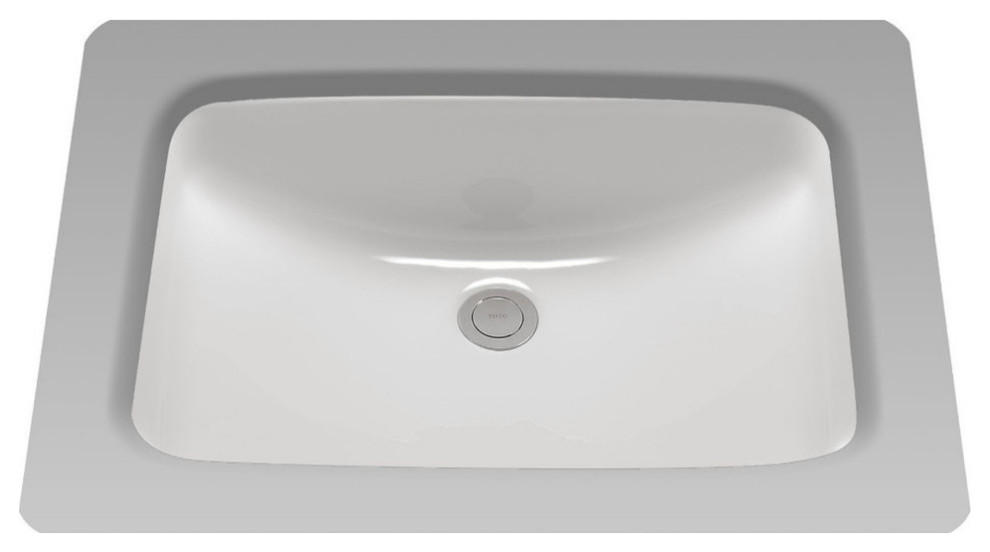 Toto 19"x12-3/8" Rectangular Undermount Bathroom Sink, Cotton White