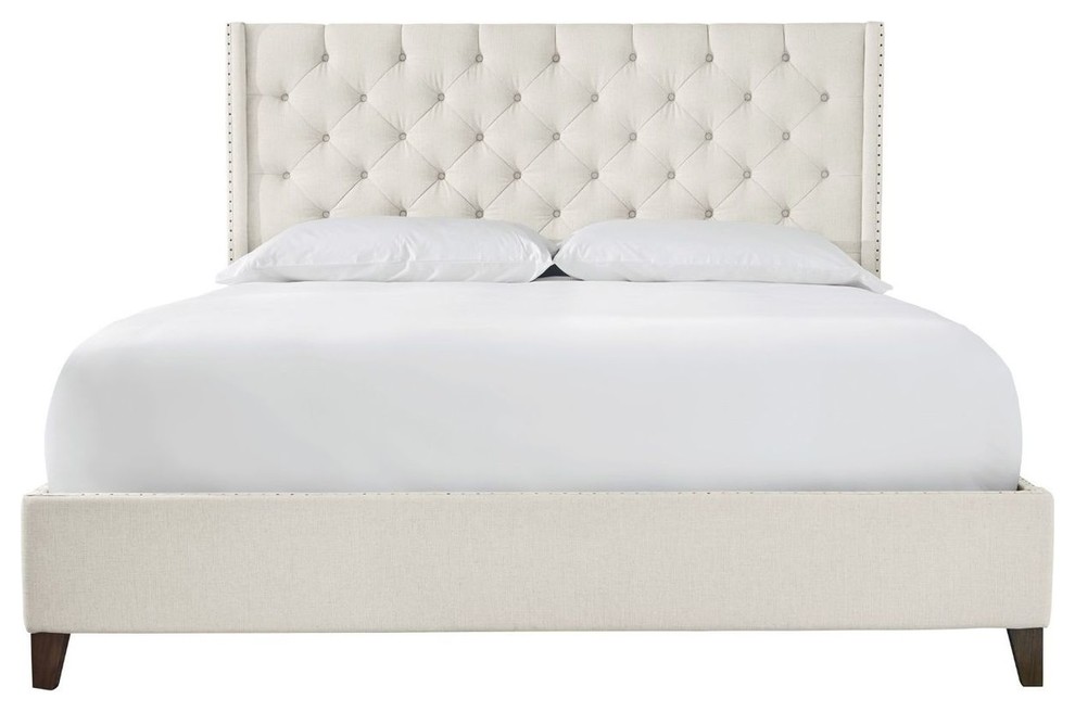 Panache Tufted King Bed Transitional Panel Beds by HedgeApple Houzz