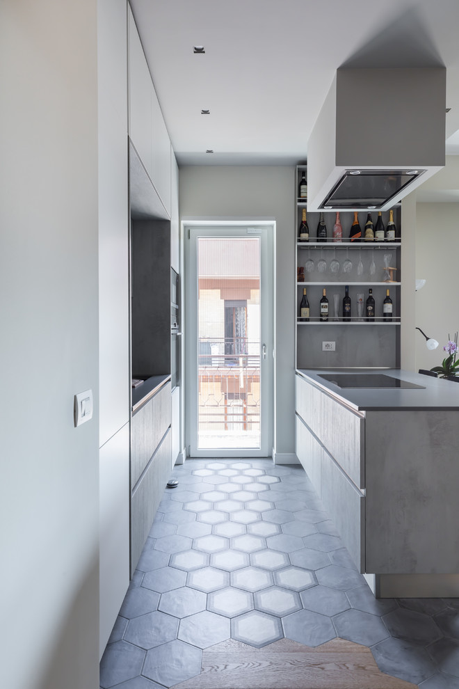 Inspiration for a contemporary kitchen in Rome.