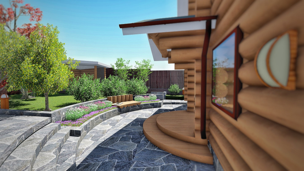 Ландшафтный дизайн участка в СНТ Хрустальный